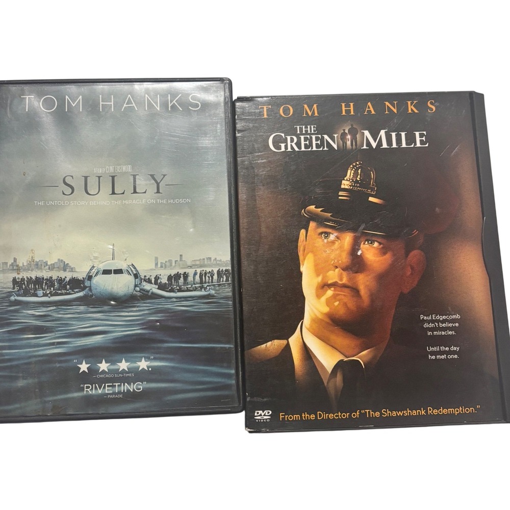 Tom Hanks DVD Lot The Green Mile and‎ Sully Clint Eastwood Stephen King Drama